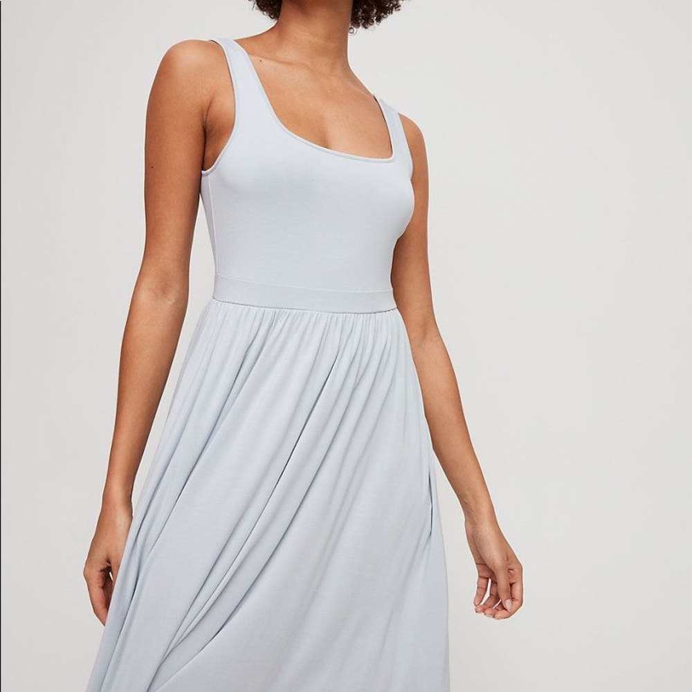 Aritzia Wilfred Free Assonance Dress Light Blue